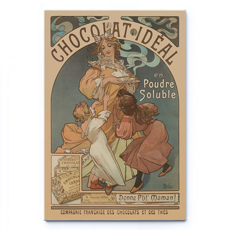 Čokoláda Ideal / Chocolat Idéal (1897) - Alfons Mucha