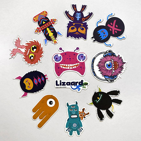 Dětské magnetky „MONSTERS“ 10x8cm, sada 10ks