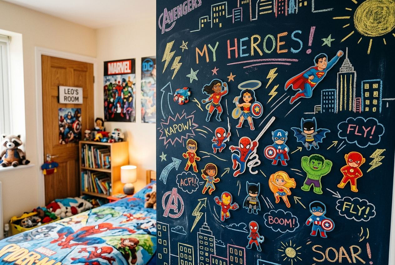 Dětské magnetky Superheroes